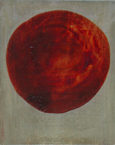 Nikola Dimitrov, Pluto, Acryl, Öl und Tusche auf Papier auf Keilrahmen, 25 x 20 cm